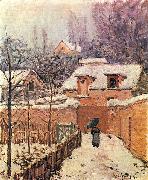 Alfred Sisley Garten im Louveciennes im Schnee Sweden oil painting artist